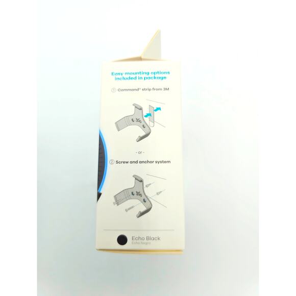 2 EasyClip 360 For Amazon Echo Dot Mounts Set Of 2 Black 2nd Gen 360572 - Picture 5 of 8